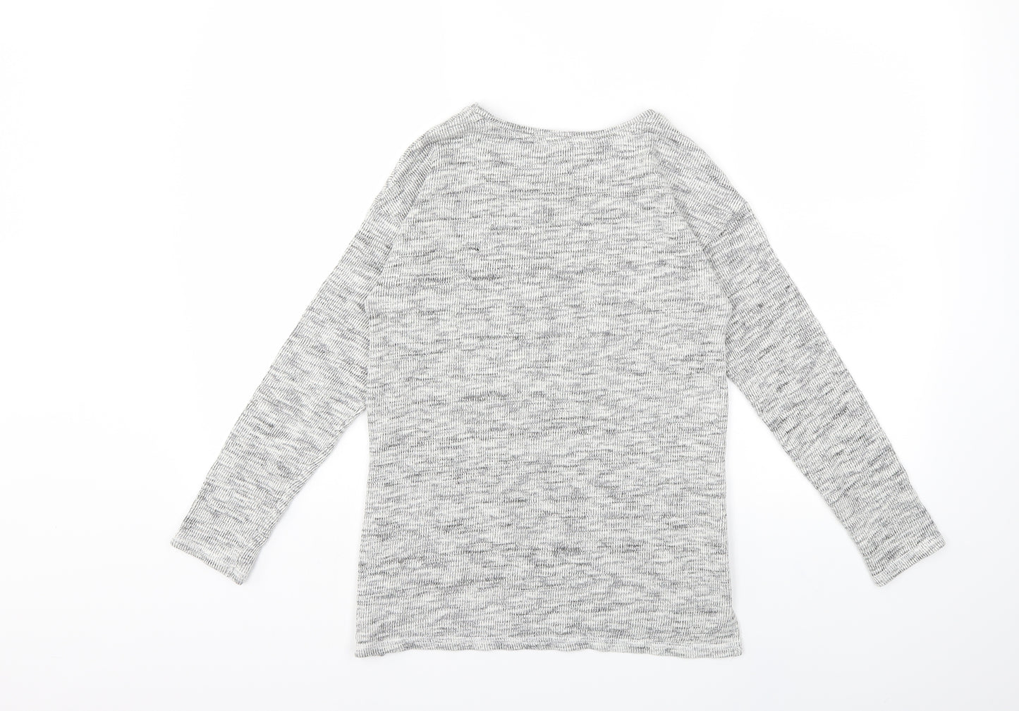 BlueZoo Girls White   Pullover Sweatshirt Size 11-12 Years