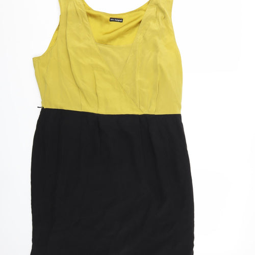 Marks and Spencer Womens Yellow   Pencil Dress  Size 16