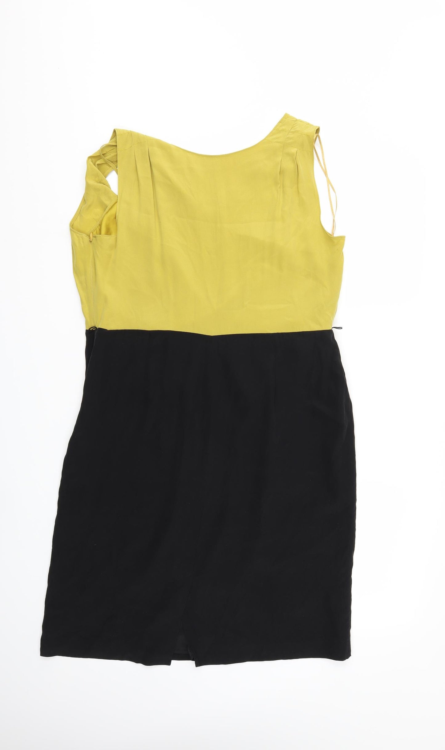 Marks and Spencer Womens Yellow   Pencil Dress  Size 16