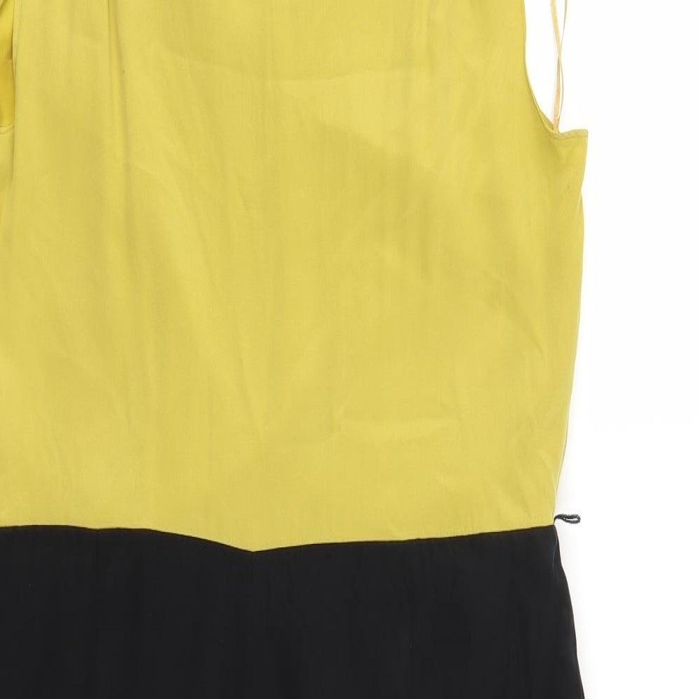 Marks and Spencer Womens Yellow   Pencil Dress  Size 16