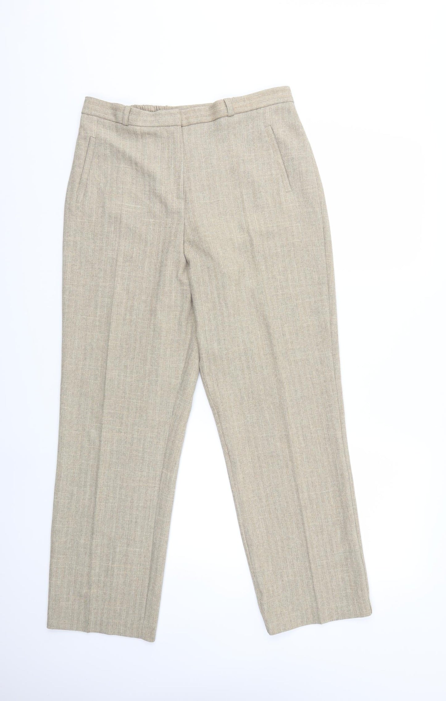 PRFEWORN Womens Beige   Trousers  Size 32 in L29 in