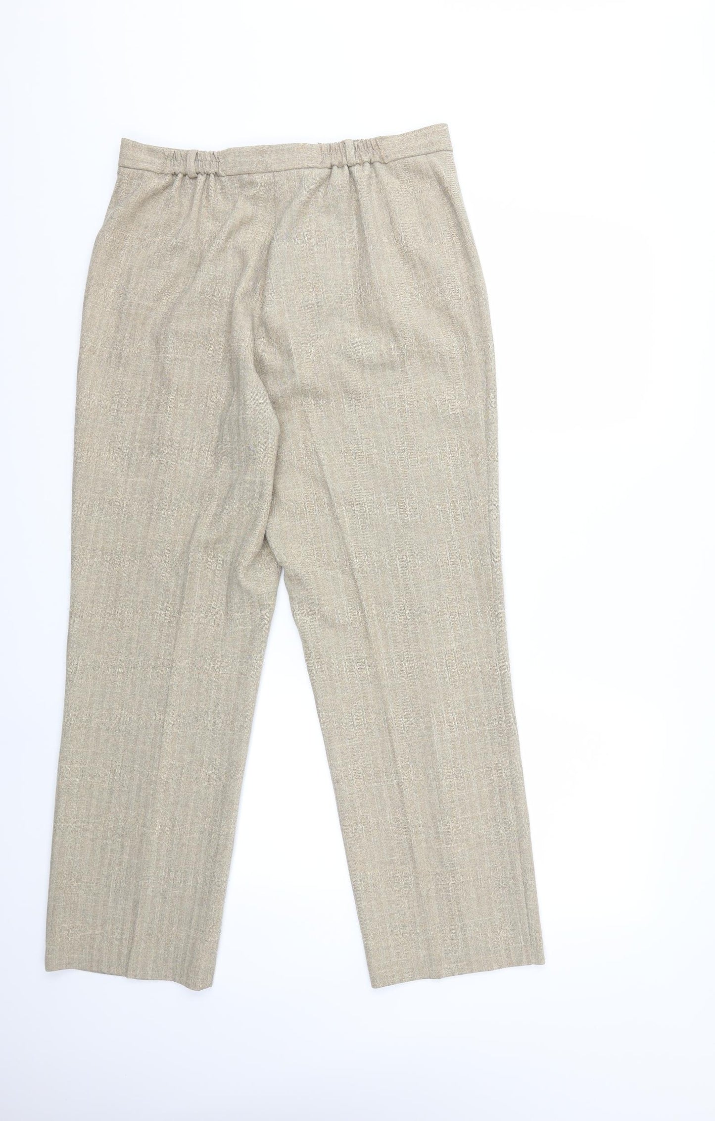 PRFEWORN Womens Beige   Trousers  Size 32 in L29 in