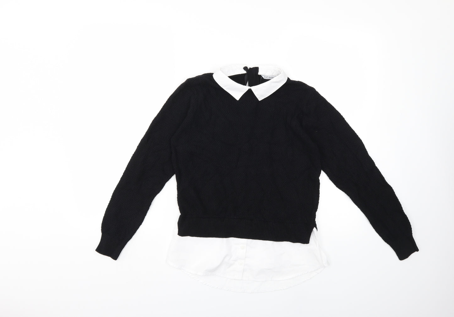 F&F Girls Black   Pullover Jumper Size 11-12 Years
