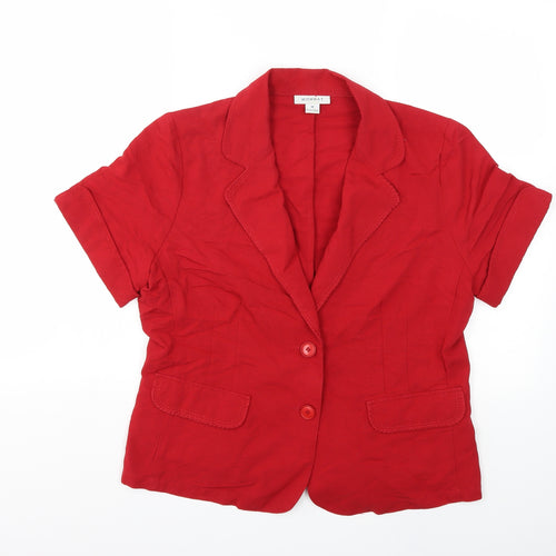 WOMbat Womens Red  Rayon Jacket  Size M