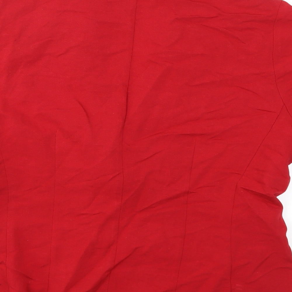 WOMbat Womens Red  Rayon Jacket  Size M
