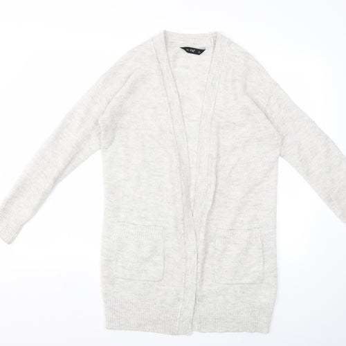 F&F Womens Grey  Knit Cardigan Jumper Size 6