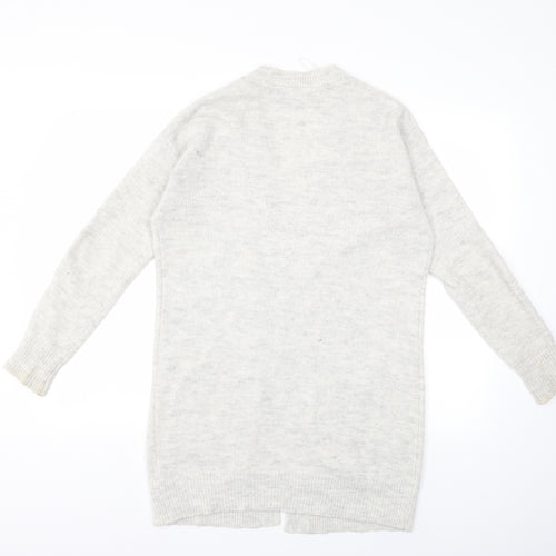 F&F Womens Grey  Knit Cardigan Jumper Size 6