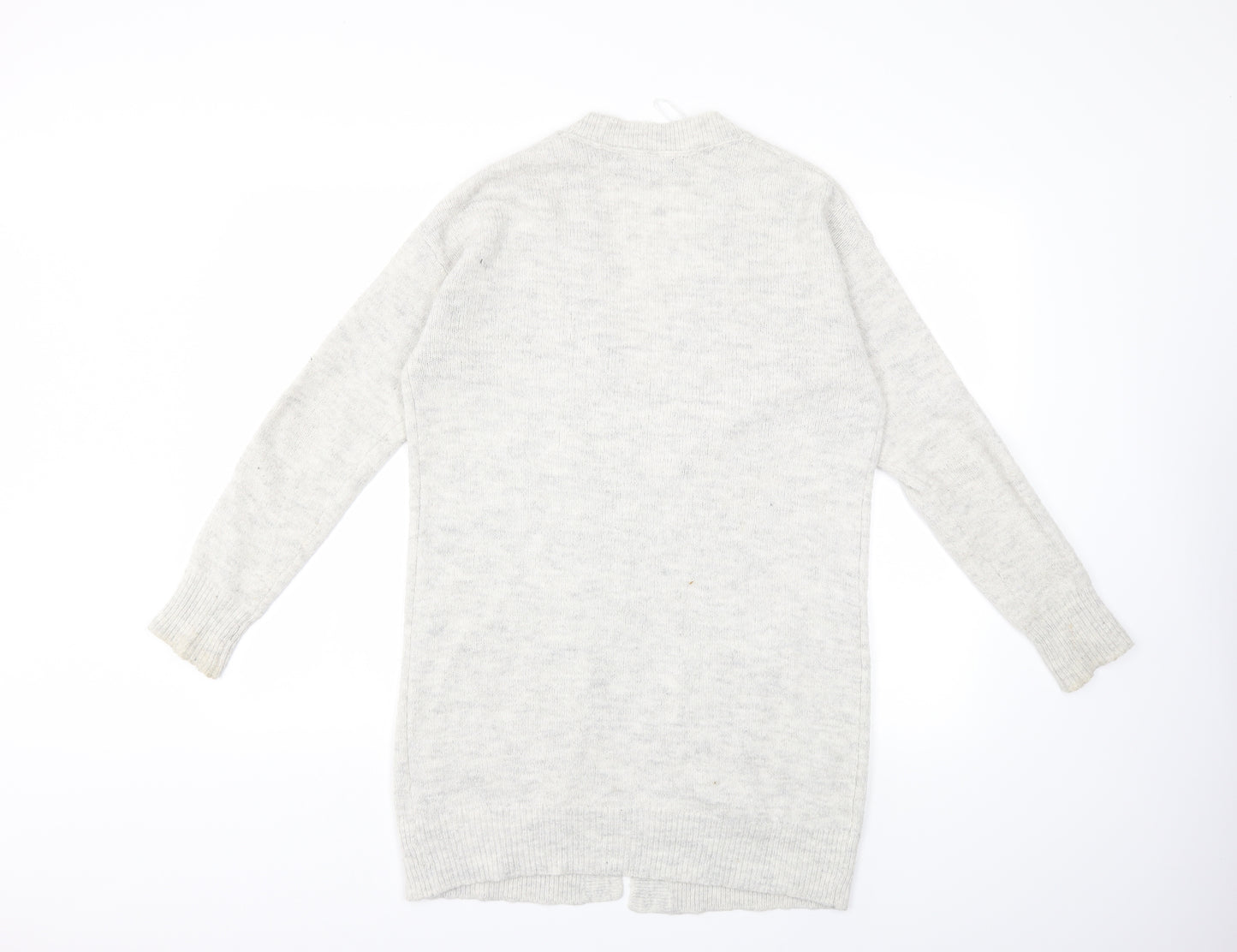 F&F Womens Grey  Knit Cardigan Jumper Size 6