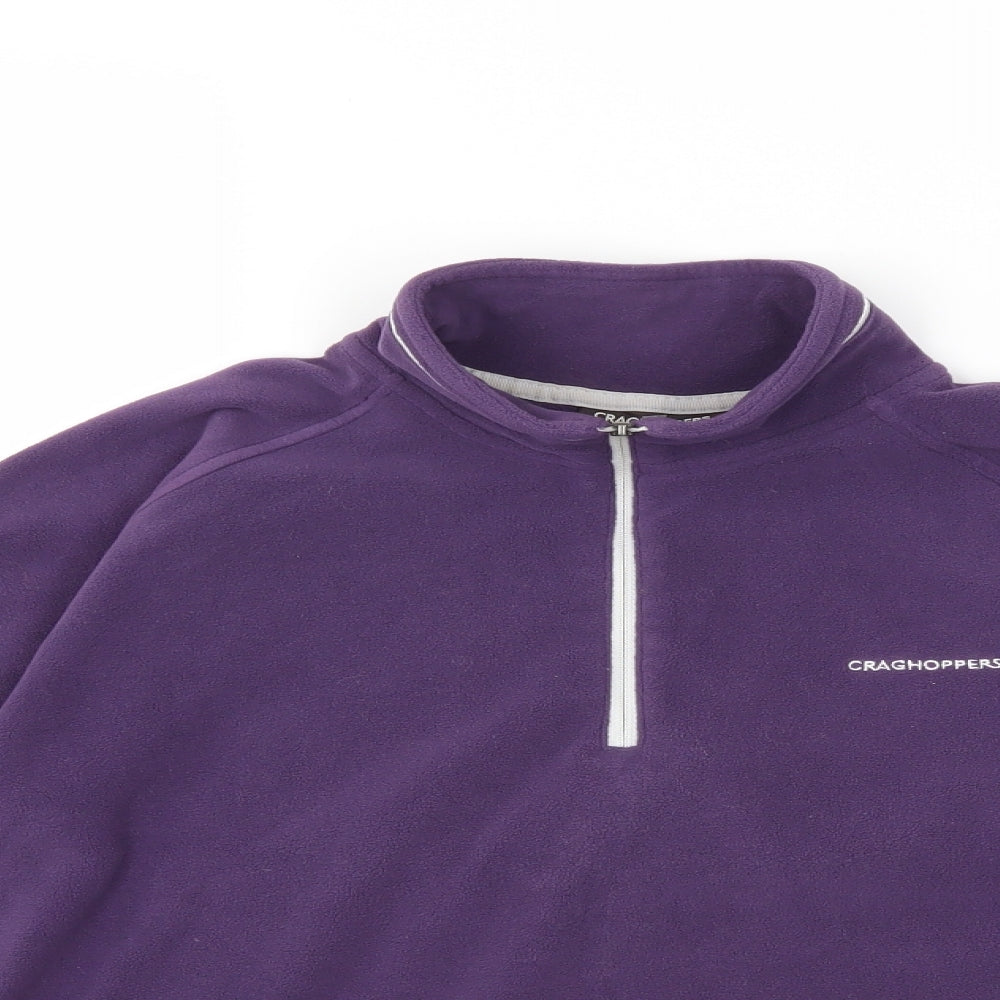 Craghoppers Womens Purple  Fleece Jacket Coat Size 10