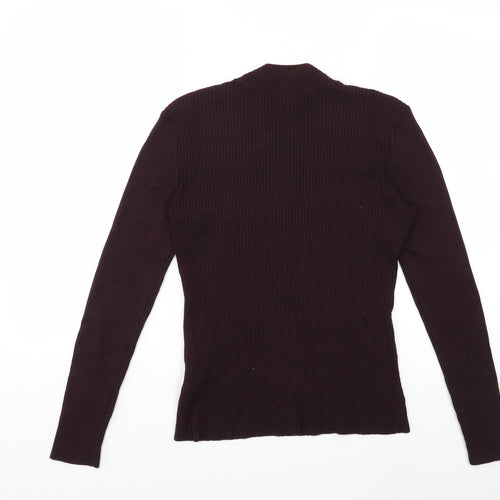 H&M Womens Red  Knit Pullover Jumper Size M