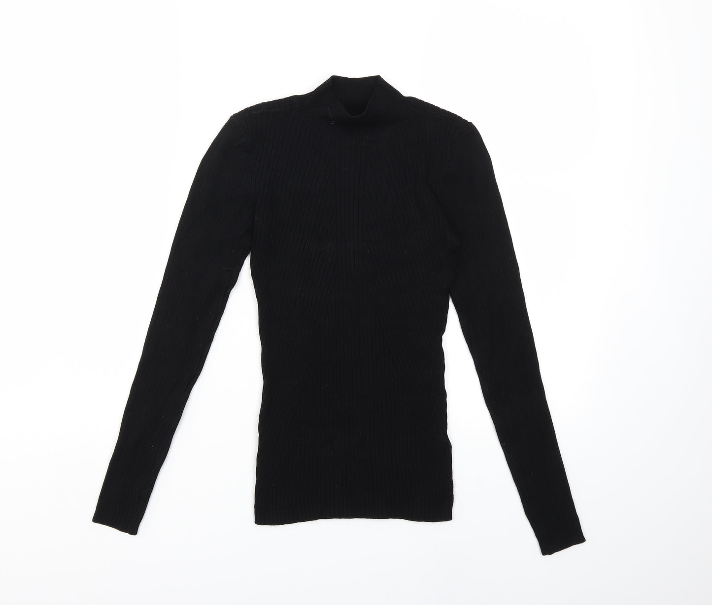 H&M Womens Black  Knit Pullover Jumper Size XS
