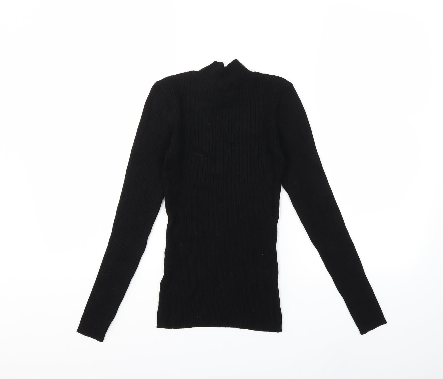 H&M Womens Black  Knit Pullover Jumper Size XS