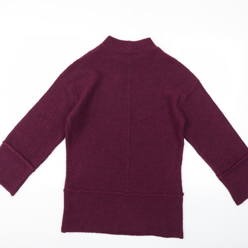 George Womens Purple  Knit Pullover Jumper Size 8
