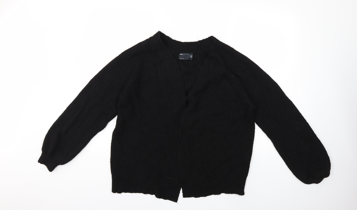 ASOS Womens Black  Knit Cardigan Jumper Size 8