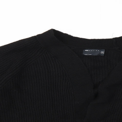 ASOS Womens Black  Knit Cardigan Jumper Size 8