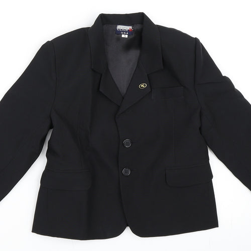 Click U.S.A  Boys Black   Jacket Blazer Size S