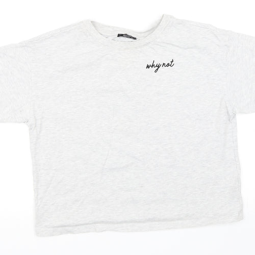 alcott Womens Grey   Basic T-Shirt Size L