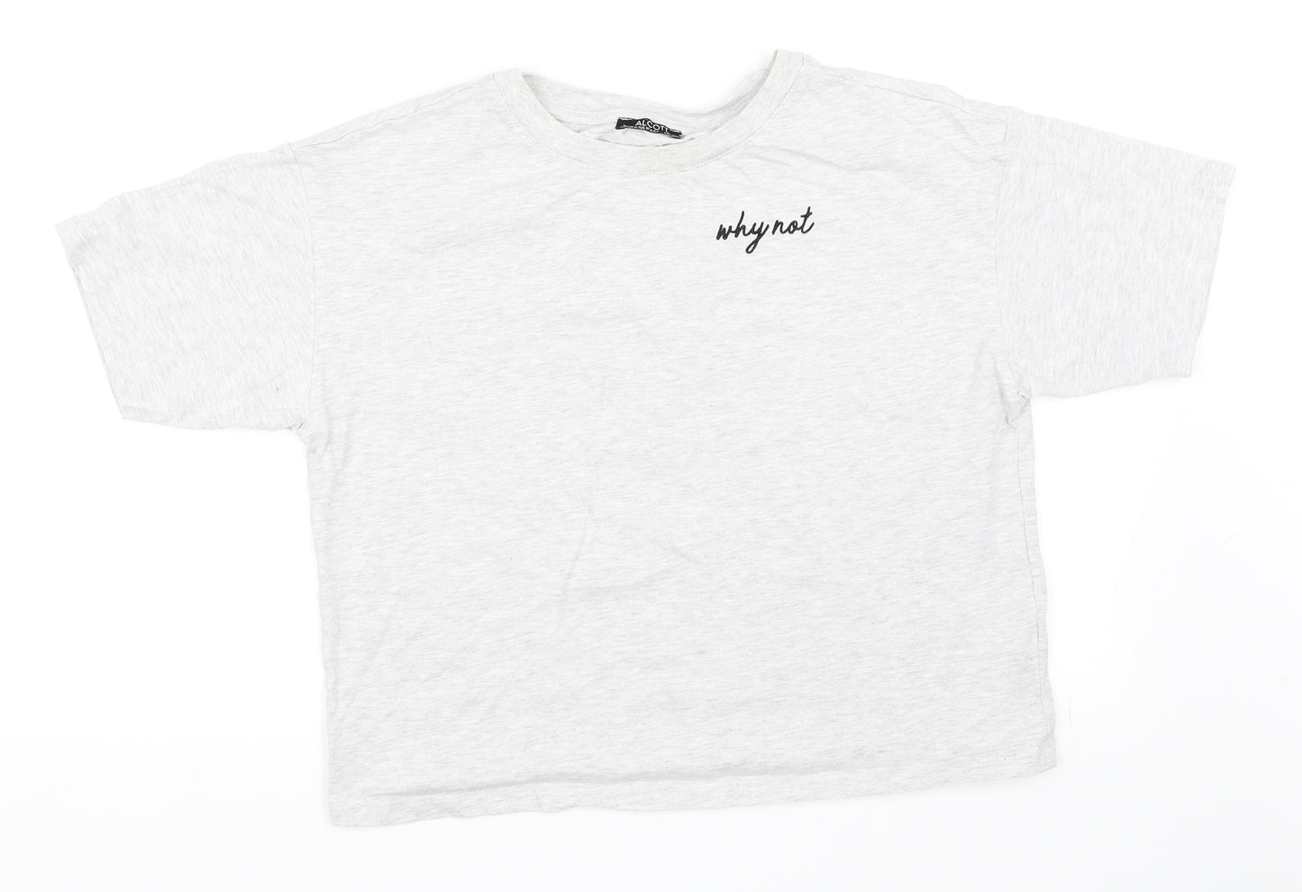 alcott Womens Grey   Basic T-Shirt Size L