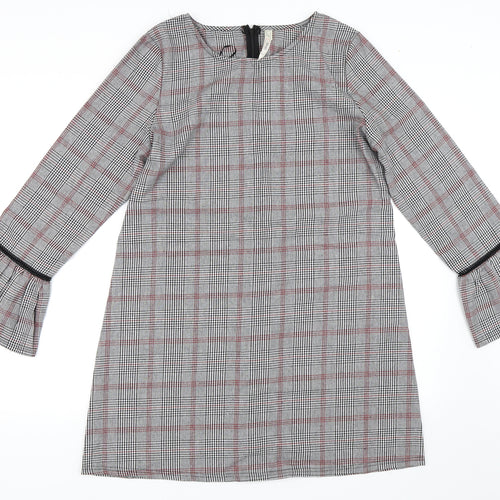 Stella Morgan Womens Grey Check  Shift  Size 14