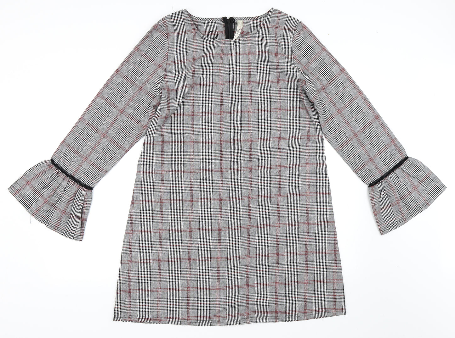 Stella Morgan Womens Grey Check  Shift  Size 14