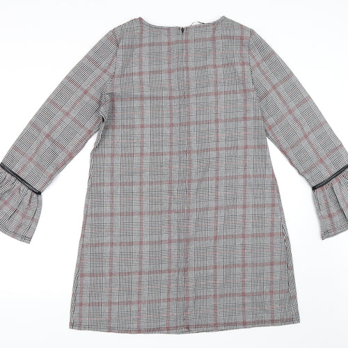 Stella Morgan Womens Grey Check  Shift  Size 14