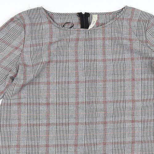 Stella Morgan Womens Grey Check  Shift  Size 14