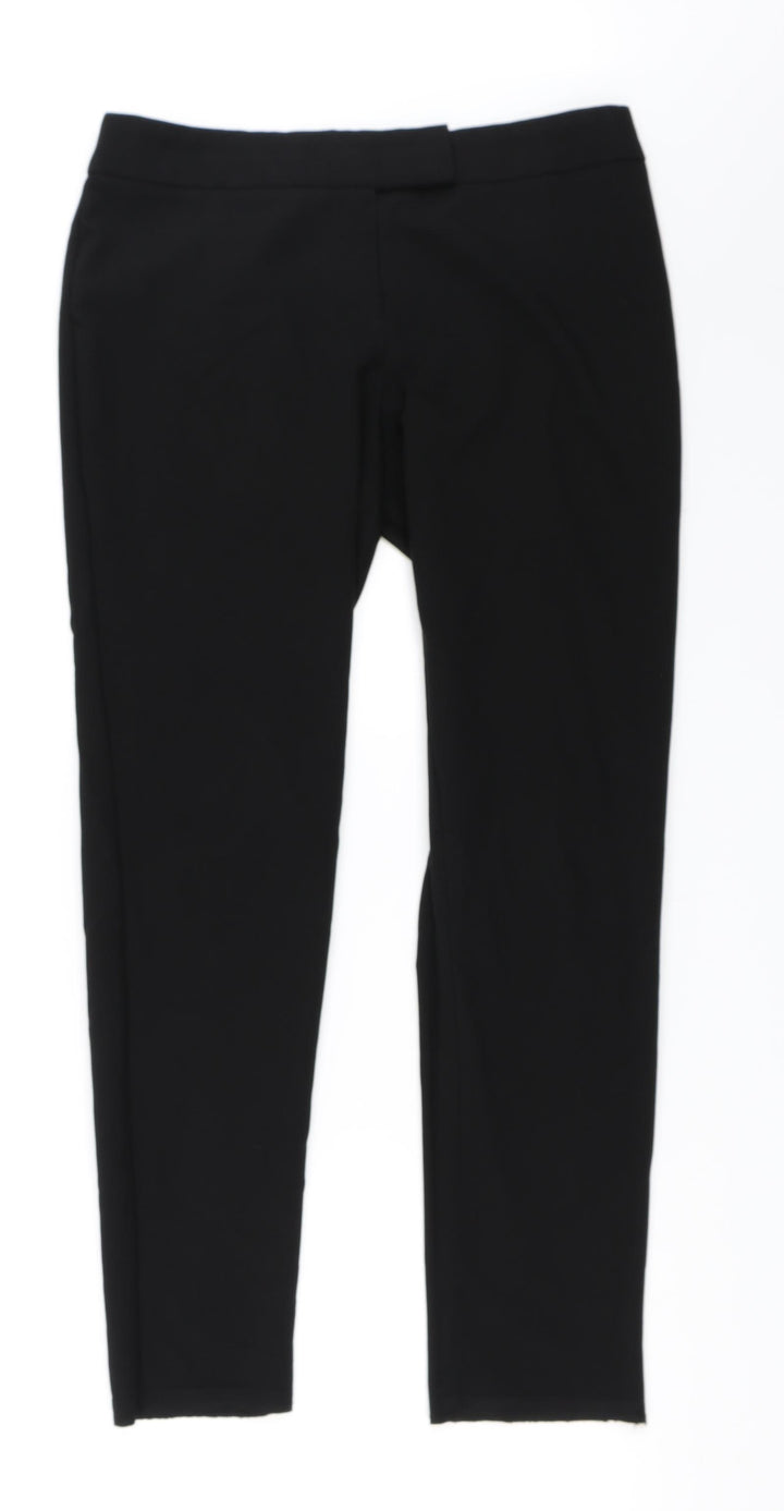 George Womens Black Trousers Size 10 L30 in