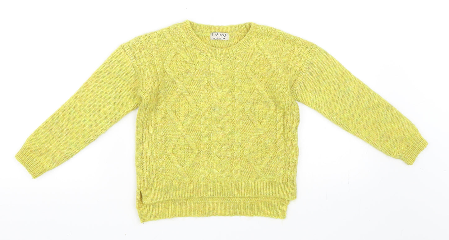 NEXT Girls Green   Pullover Jumper Size 5 Years