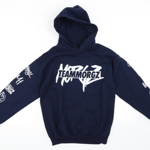 Gildan Boys Blue   Pullover Hoodie Size L