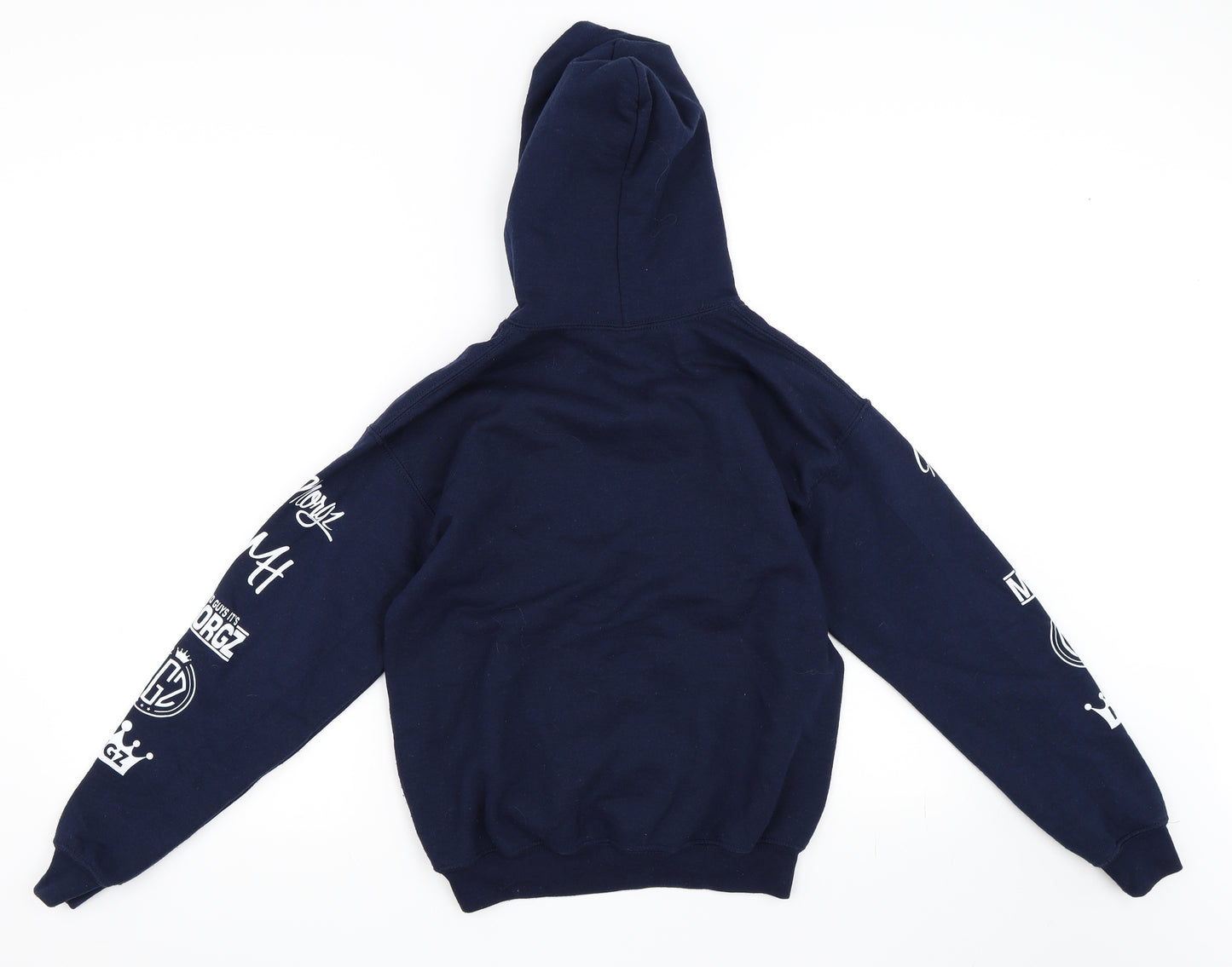 Gildan Boys Blue   Pullover Hoodie Size L