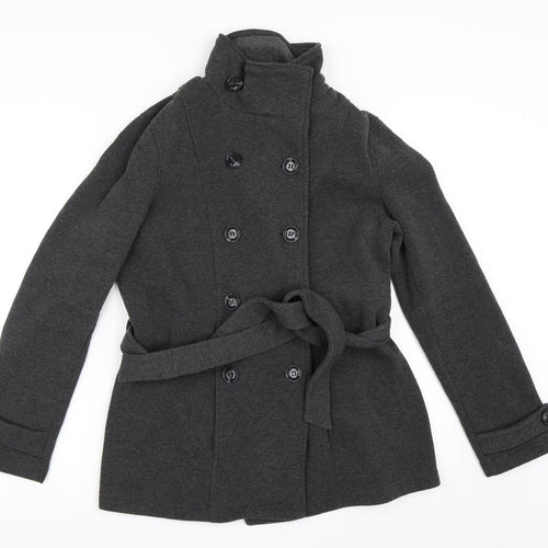 FOREVER 21 Womens Grey   Pea Coat Coat Size M
