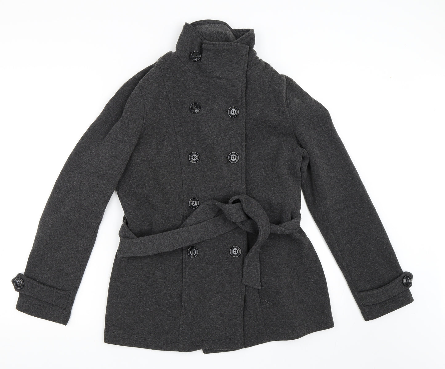 FOREVER 21 Womens Grey   Pea Coat Coat Size M