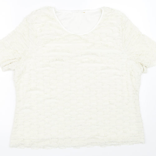 Preworn Womens Ivory   Basic T-Shirt Size M