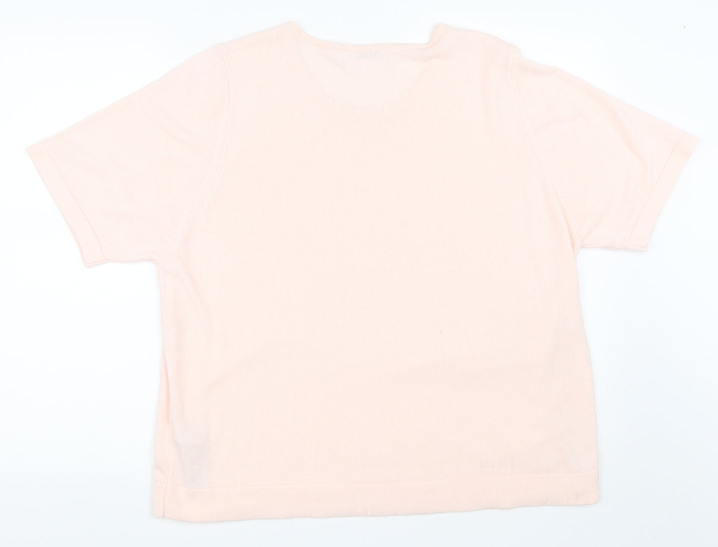 Marks and Spencer Womens Pink   Basic T-Shirt Size 22