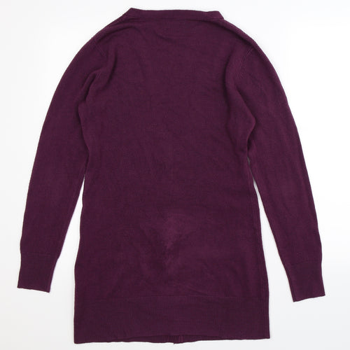 South Womens Purple  Knit Cardigan Jumper Size 12