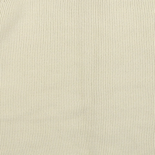 Preworn Womens White  Knit Cardigan Jumper Size 14