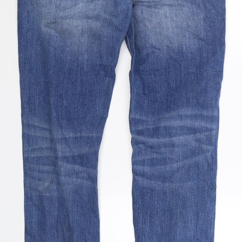 ASOS Mens Blue  Denim Straight Jeans Size 32 L34 in