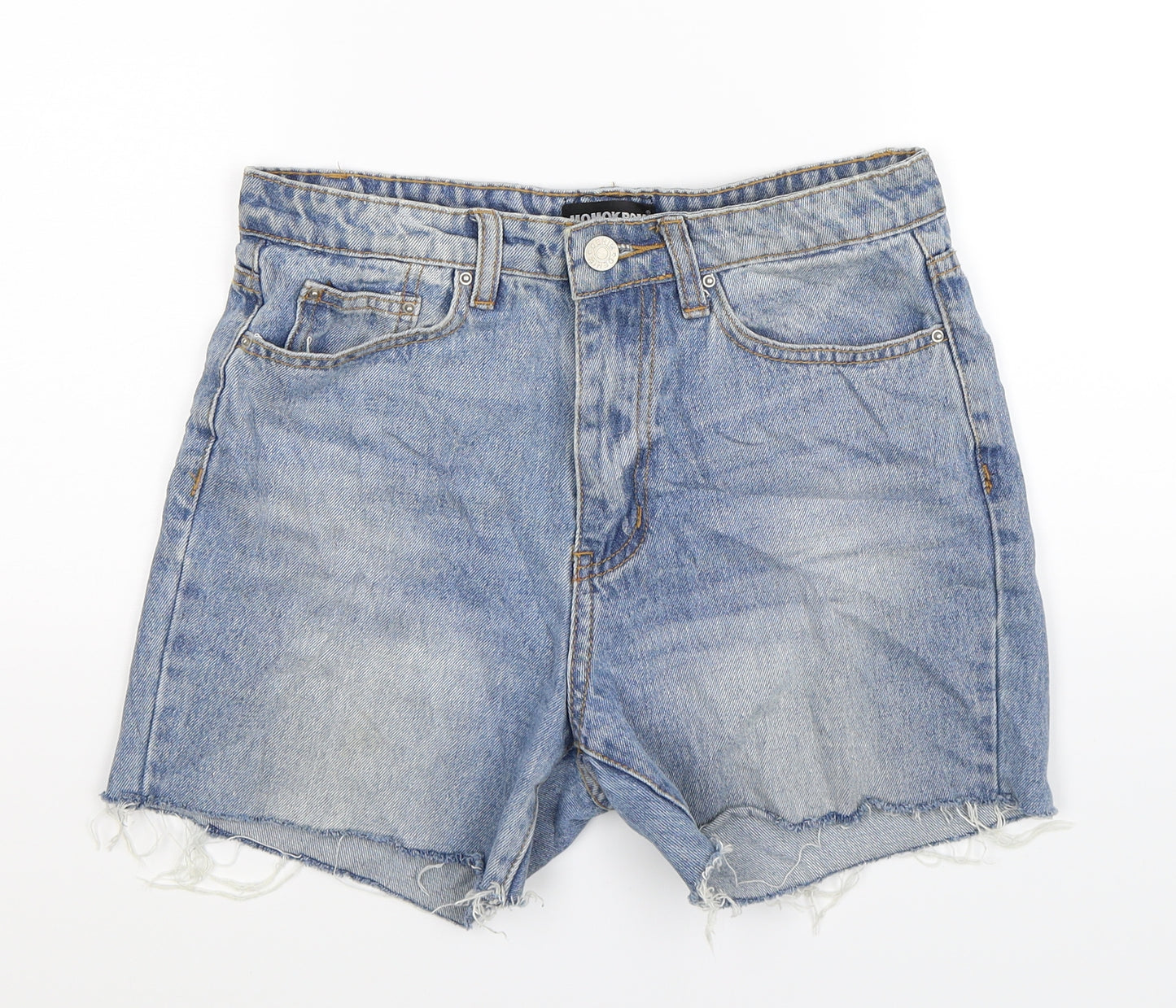 Momokrom Womens Blue  Denim Hot Pants Shorts Size 8