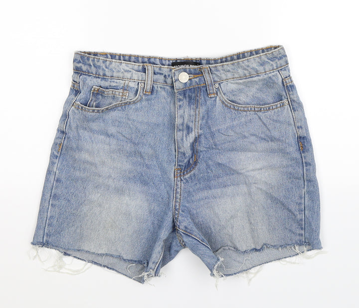 Momokrom Womens Blue  Denim Hot Pants Shorts Size 8