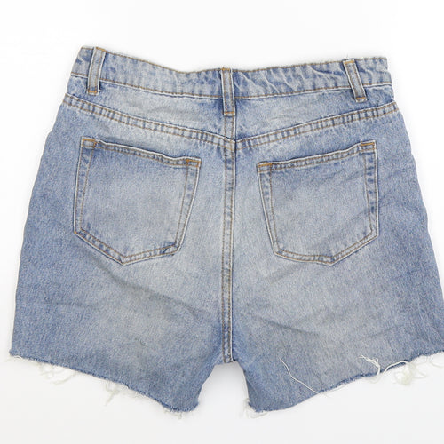Momokrom Womens Blue  Denim Hot Pants Shorts Size 8
