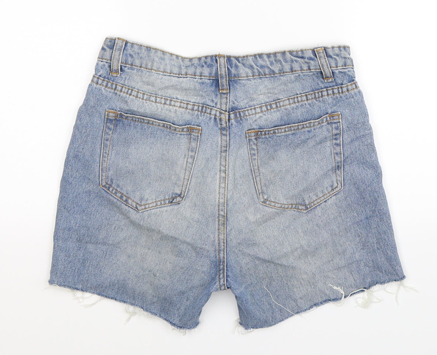 Momokrom Womens Blue  Denim Hot Pants Shorts Size 8