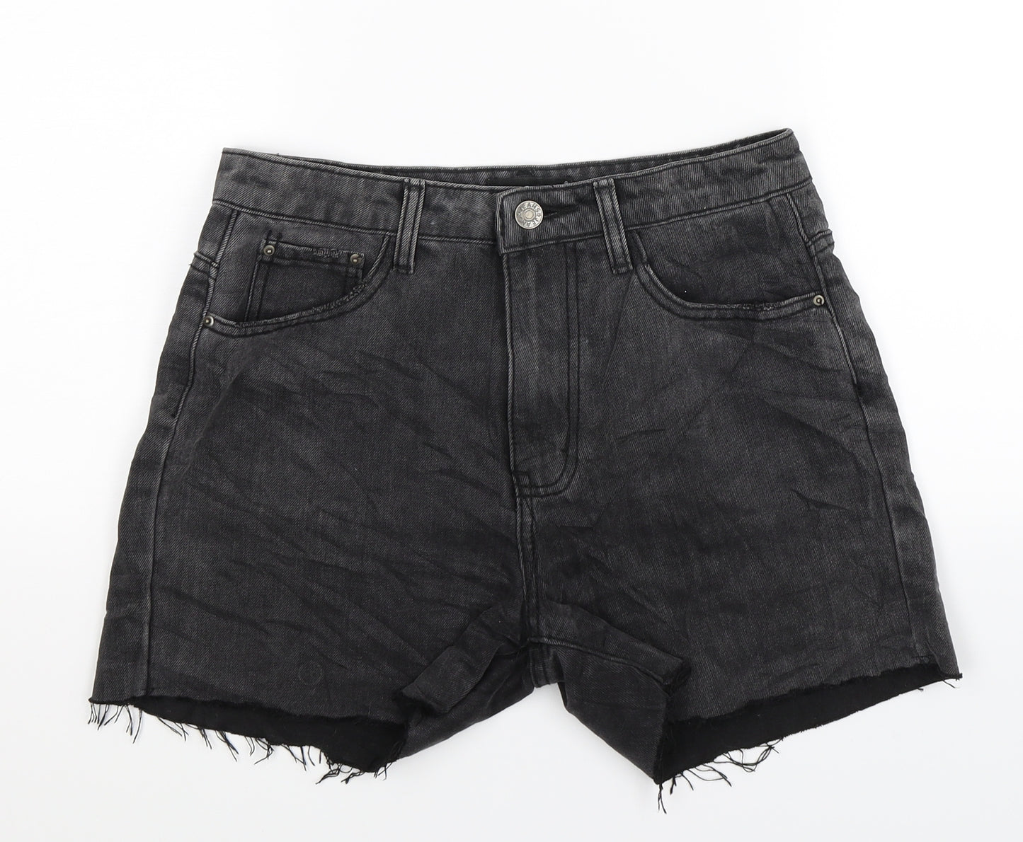 Momokrom Womens Grey  Denim Hot Pants Shorts Size 8
