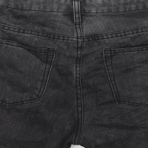 Momokrom Womens Grey  Denim Hot Pants Shorts Size 8