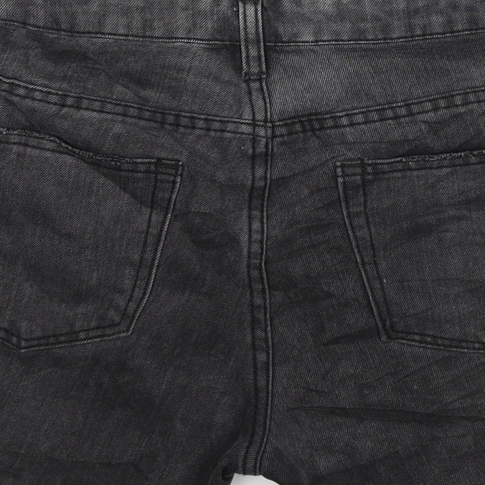 Momokrom Womens Grey  Denim Hot Pants Shorts Size 8
