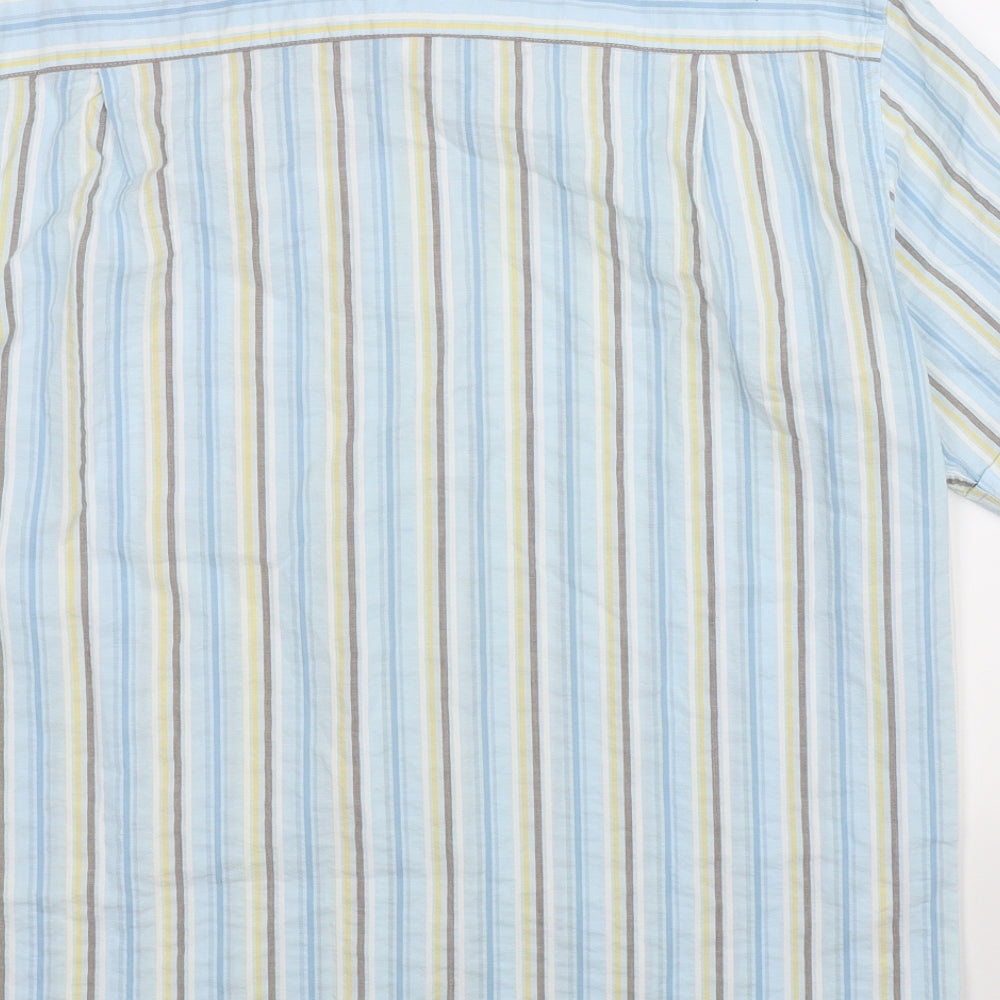 Blue Harbour Mens Multicoloured Striped   Button-Up Size M