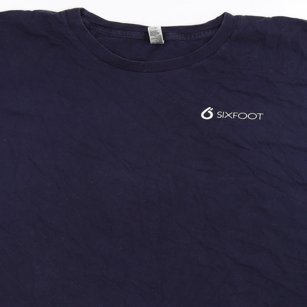 American Apparel Mens Blue    T-Shirt Size 3XL