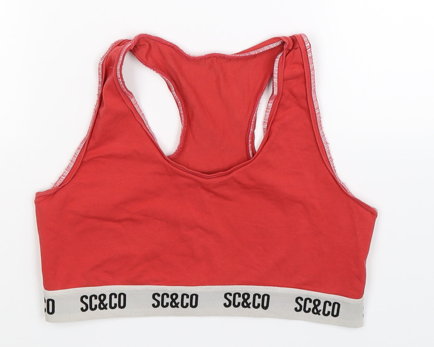 SC&CO Womens Red   Cropped Tank Size L  - Compression