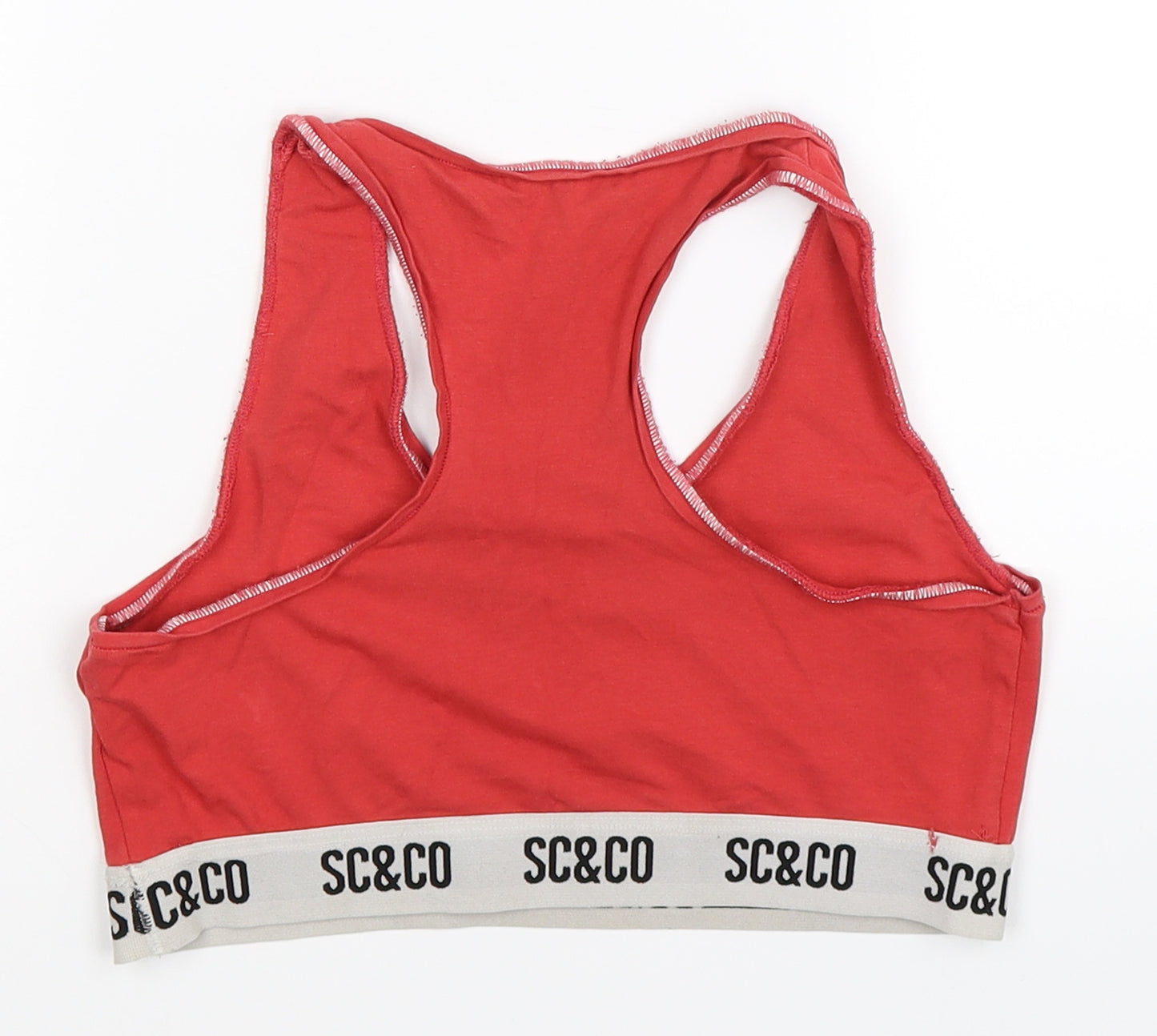 SC&CO Womens Red   Cropped Tank Size L  - Compression