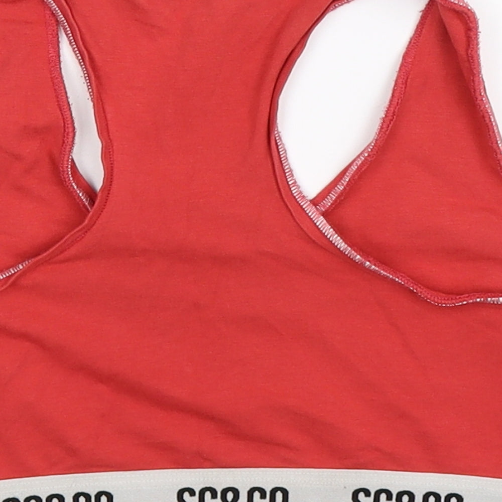 SC&CO Womens Red   Cropped Tank Size L  - Compression