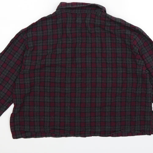 Lazy Days Womens Multicoloured Check  Basic Button-Up Size M
